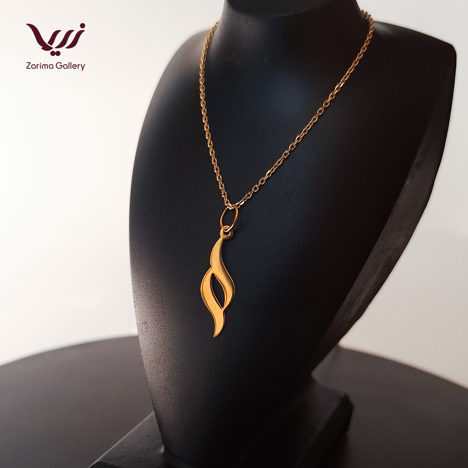 پلاک طلا طرح موج 2 پلاک طلا طرح موج - تصویر 2