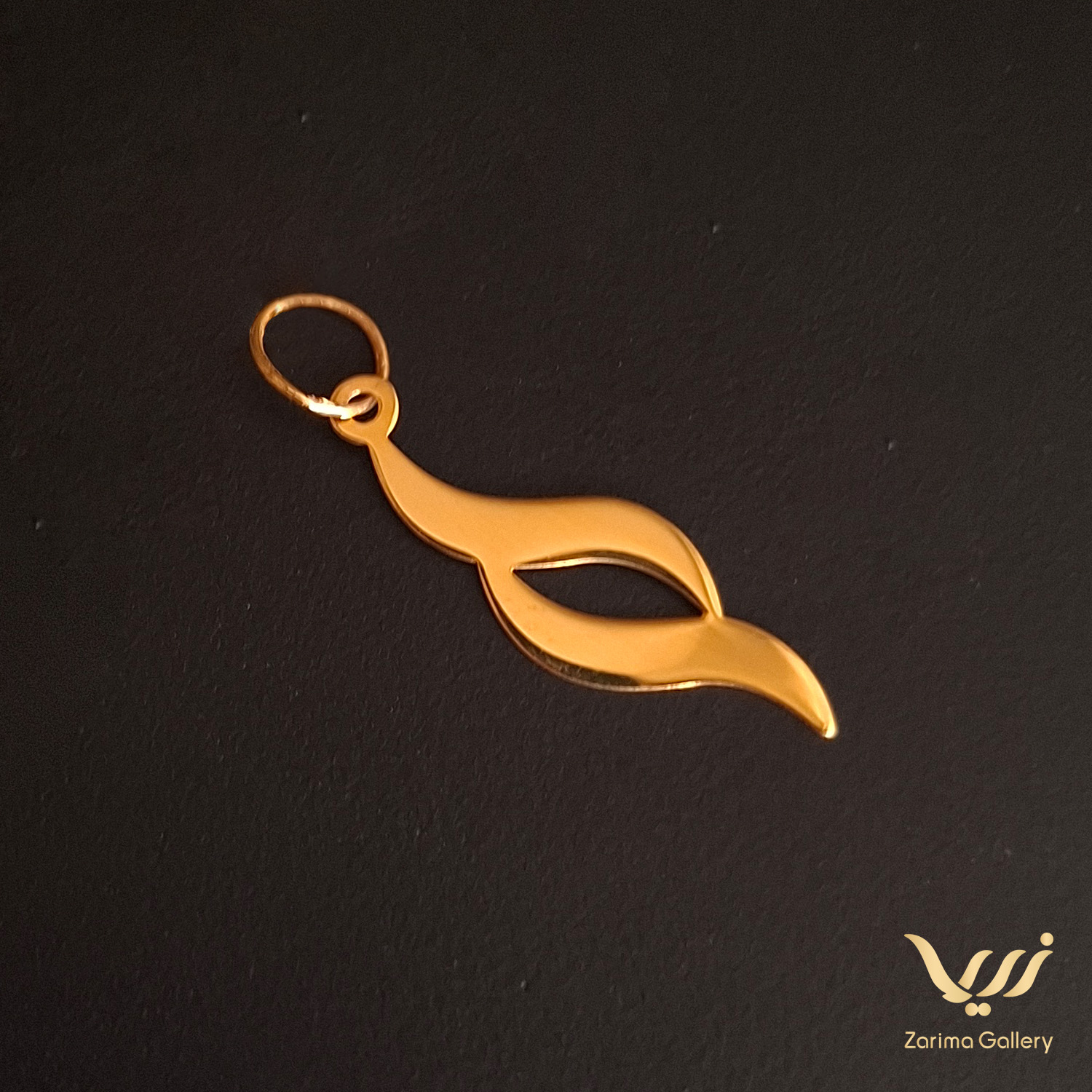 پلاک طلا طرح موج 3 پلاک طلا طرح موج - تصویر 3