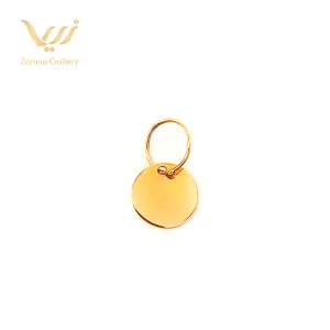 پلاک سکه ای طلا 18 عیار