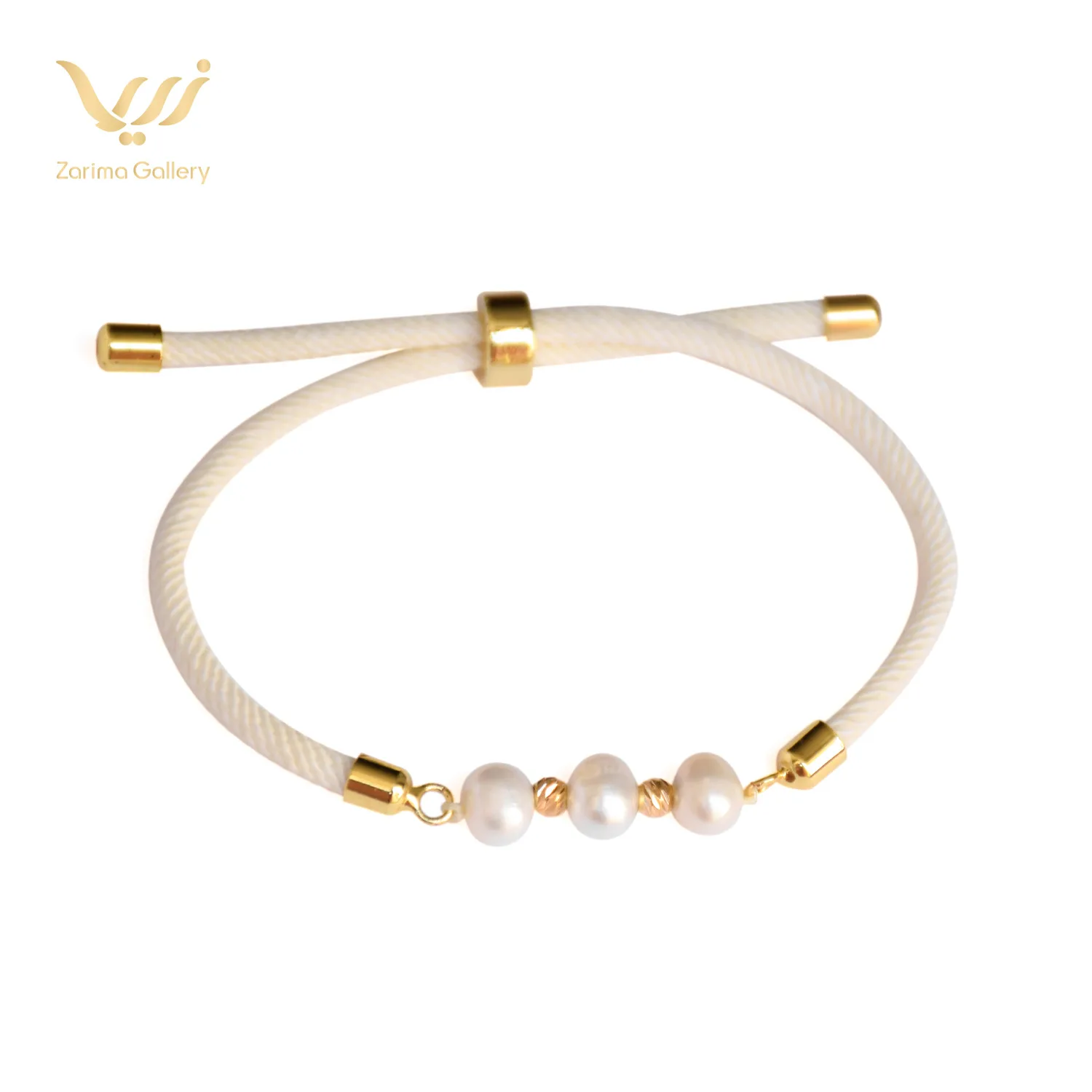 دستبند مارشال گوی طلا و مروارید
