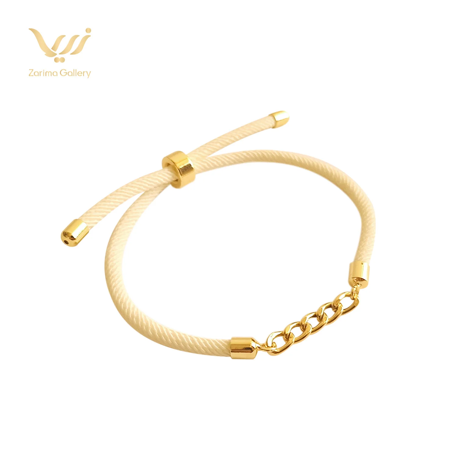 دستبند مارشال پلاک طلا کارتیه