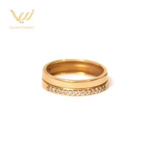 حلقه طلا رینگ نگین دار زنانه