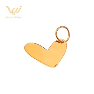 پلاک طلا طرح قلب مینیمال